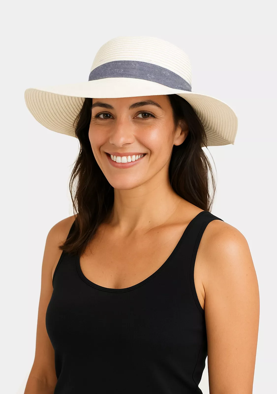 Шляпа с небольшими полями  и декором Feba collection