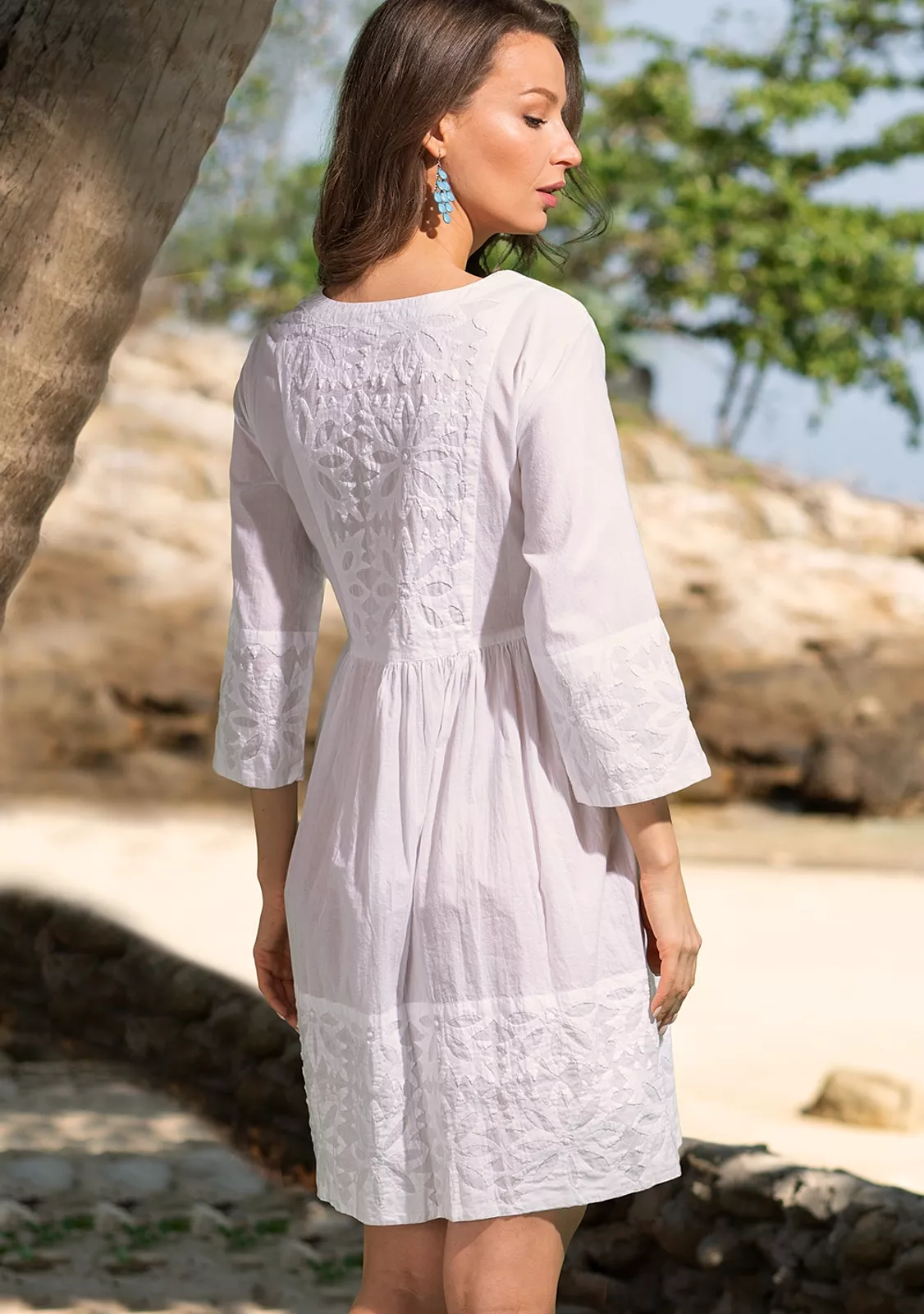 Пляжная туника, хлопок