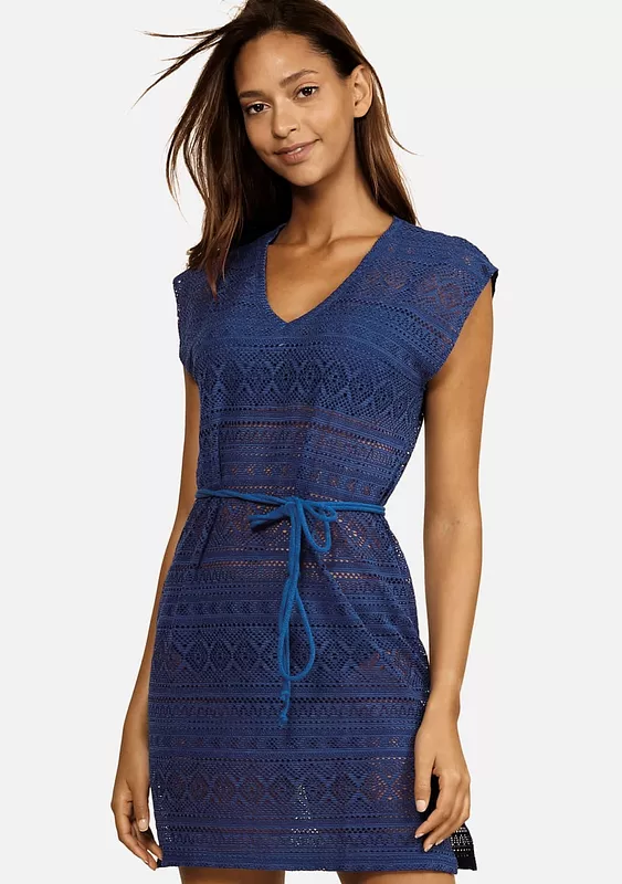 Пляжная туника. Cерия Deep blue Feba collection 1