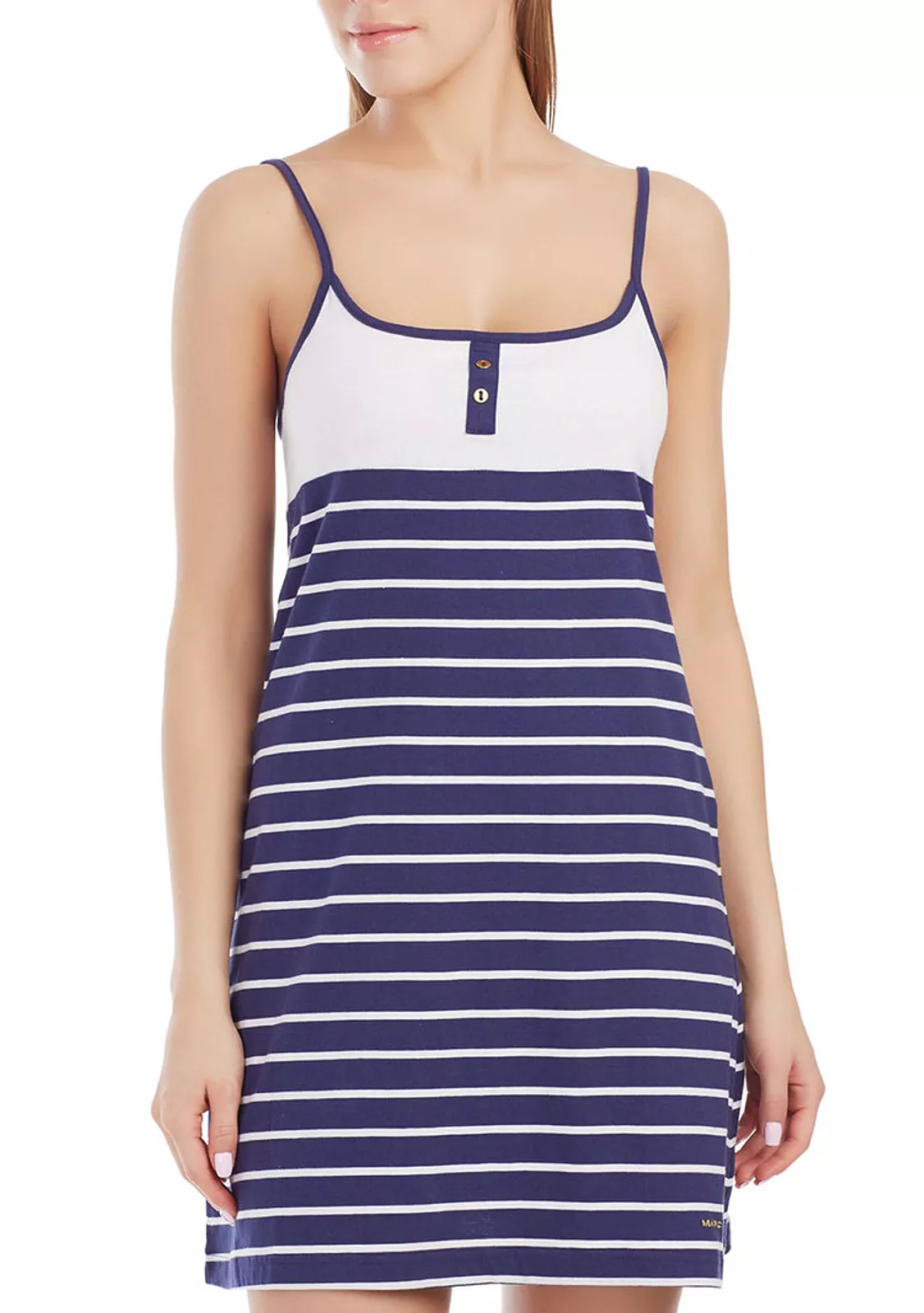 Платье-сарафан с открытыми плечами из хлопка