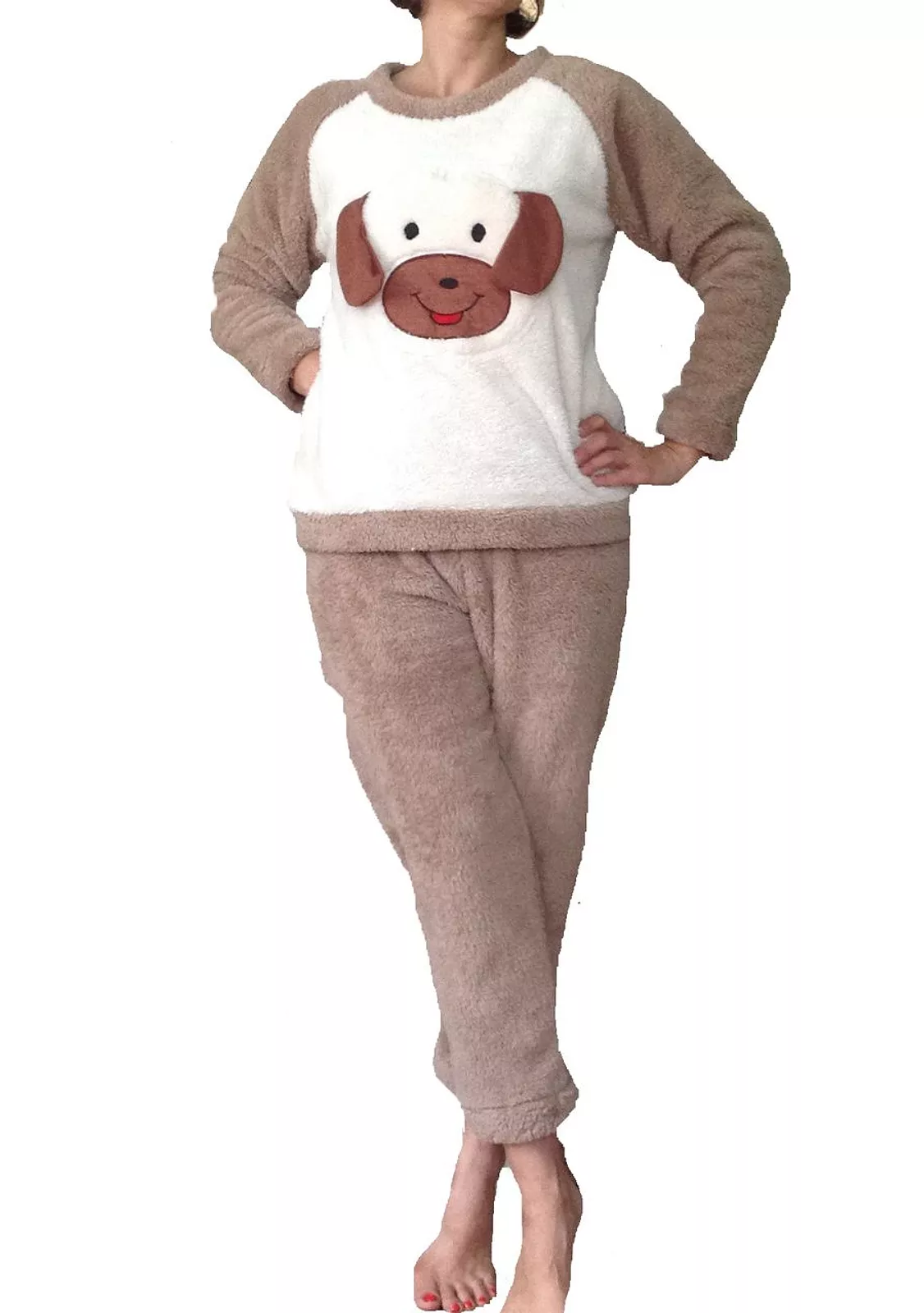 Брючный меховой костюм