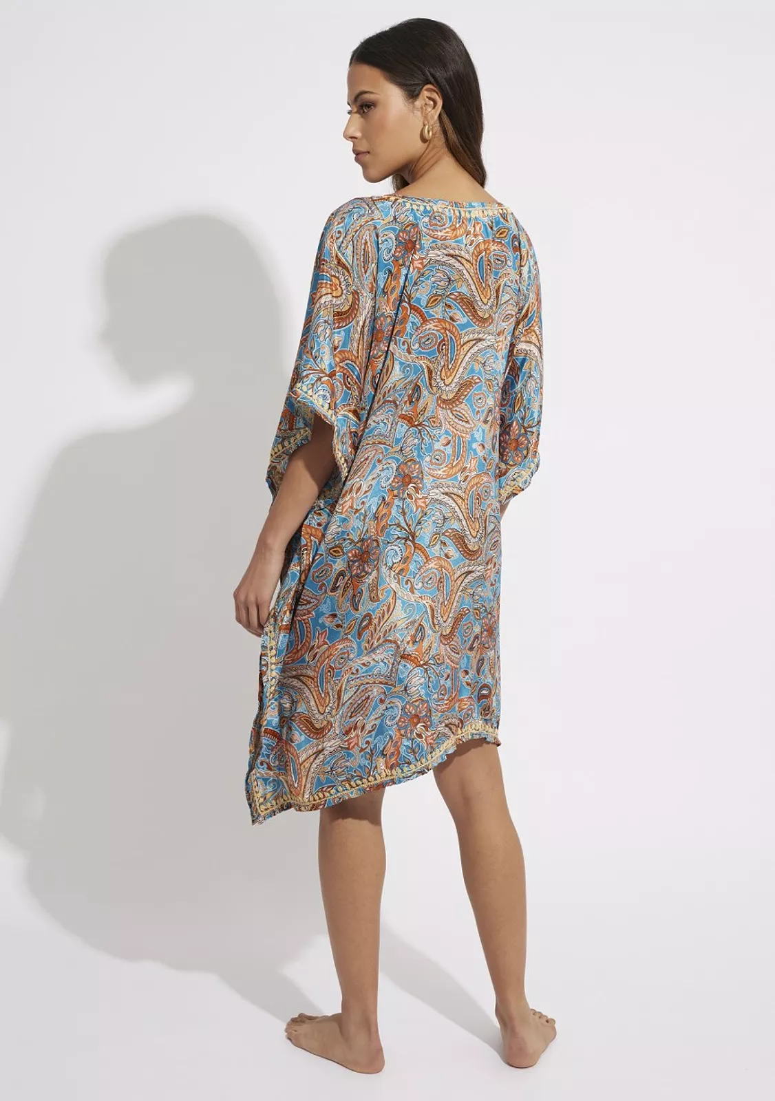 Пляжная туника SELMARK с принятом в этно стиле