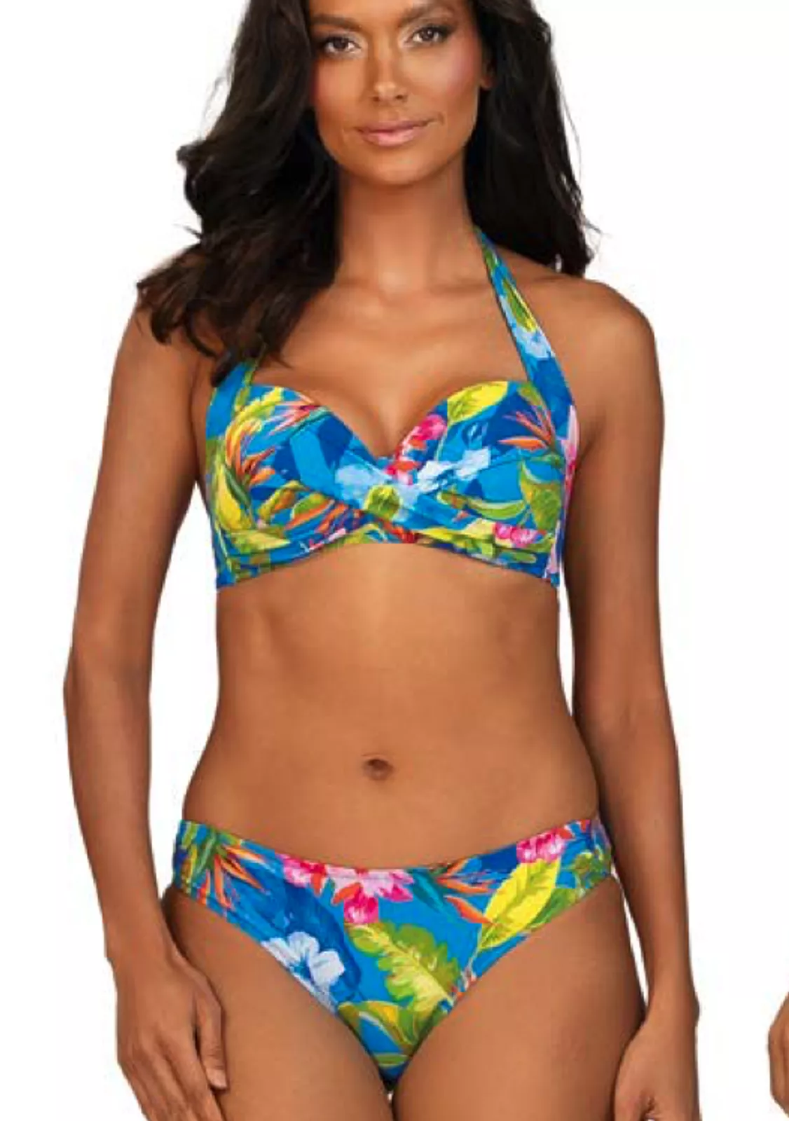 Купальник раздельный на завязках, серия Tropical Flower FG20A -920/26
