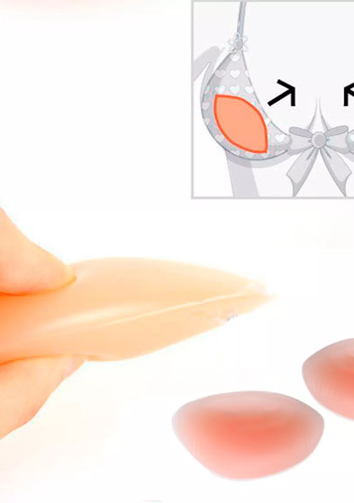 Вкладыши гелевые для поддержки груди