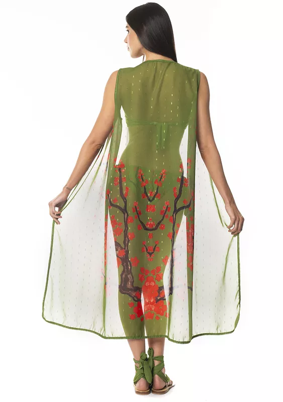 Kimono Слитный купальник Garden Chic +сумочка  2
