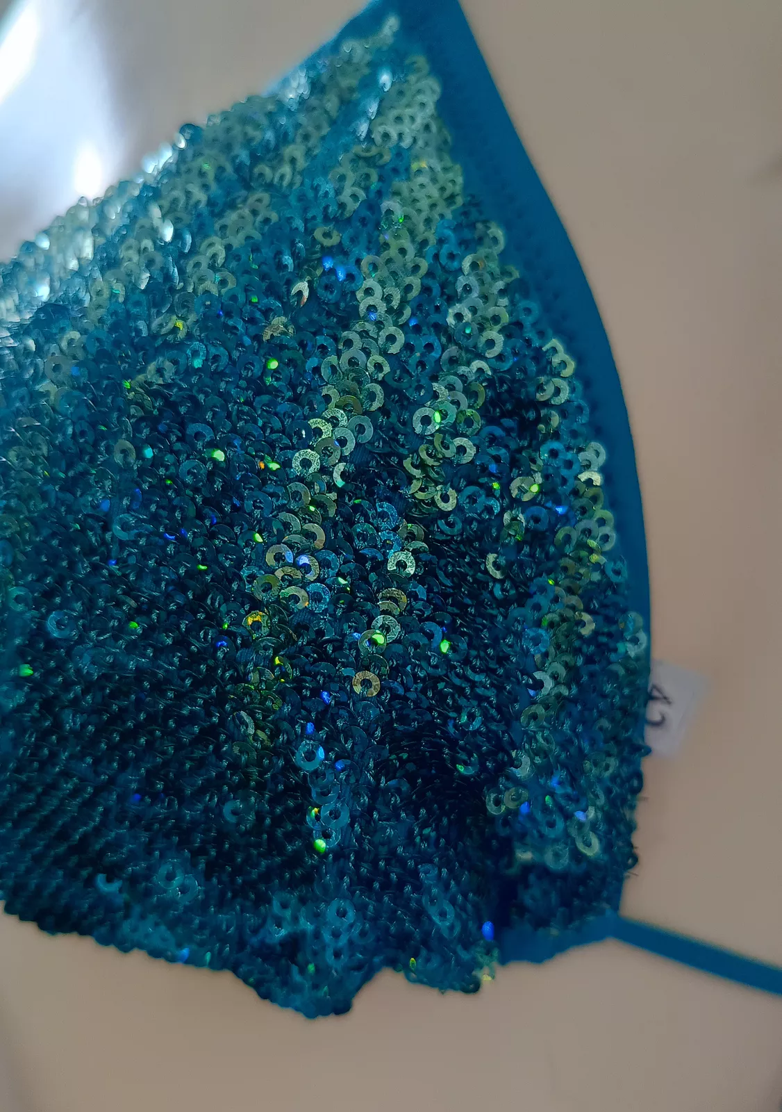 Купальник Haideah VERA Bikin H581 triangolo. с пайетками зеленый