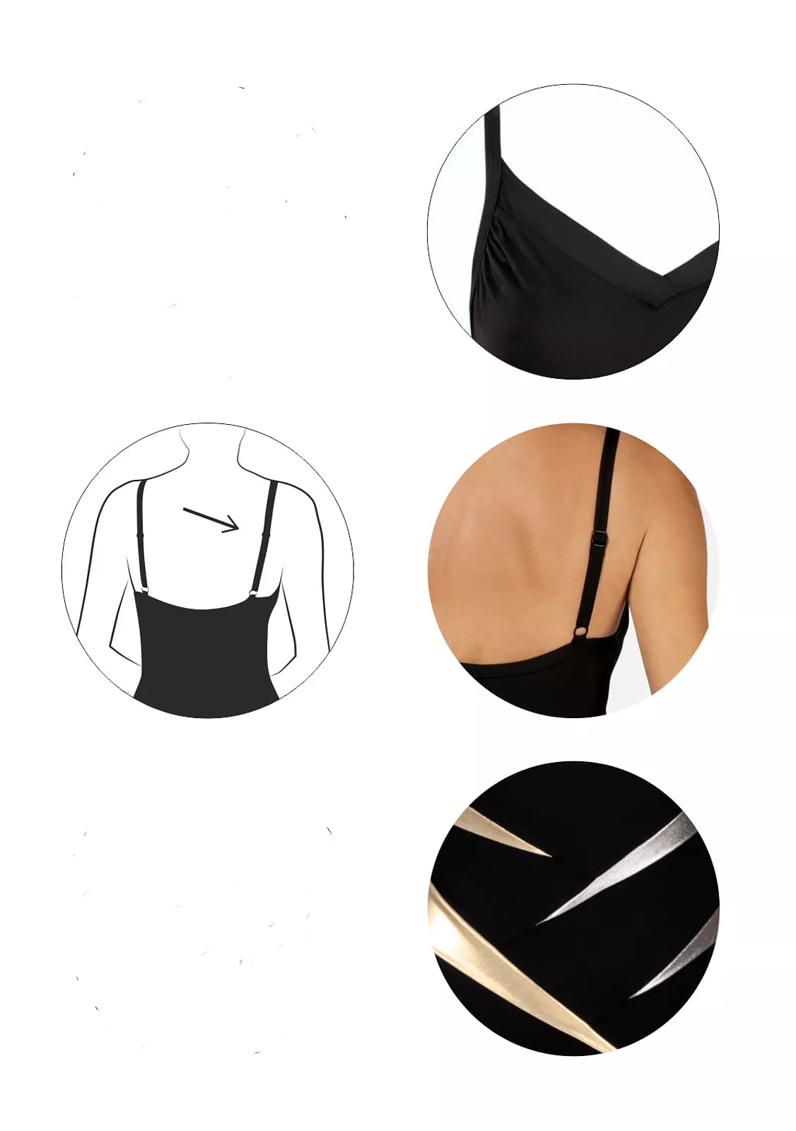 Купальник с декоративными вставками Feba collection