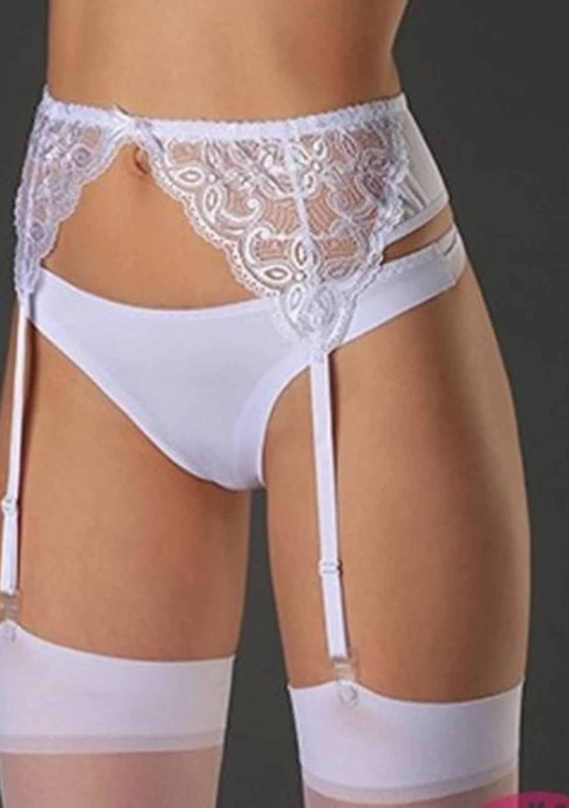 Пояс для чулок белого цвета