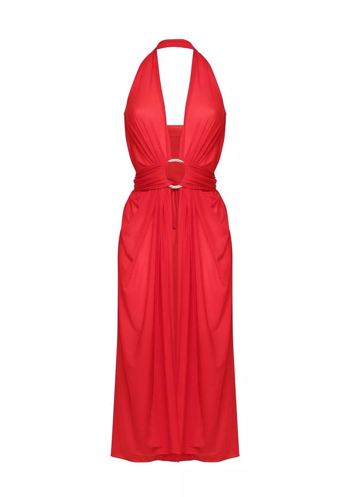 Туника трансформер алого цвета