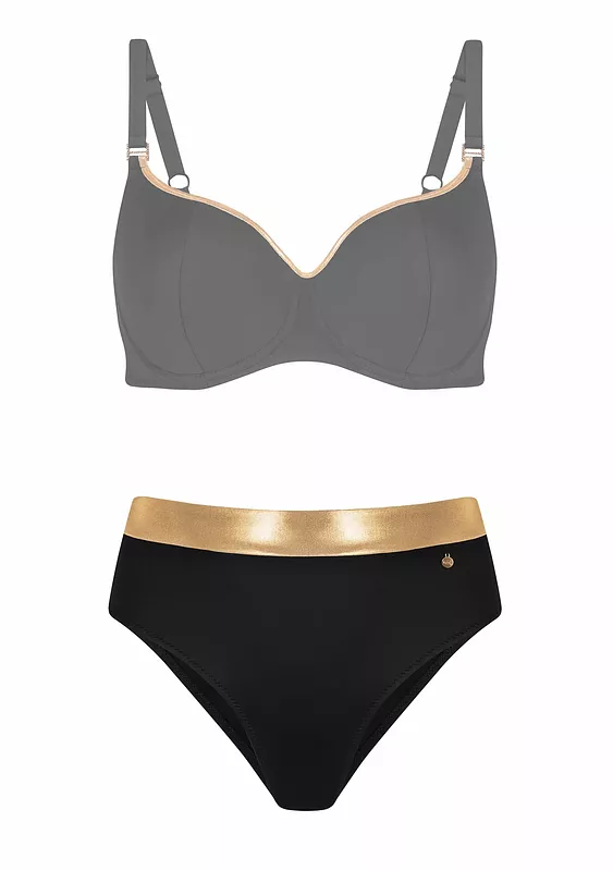 Купальник черный от Feba Collection чашка балконет черный золотой 9