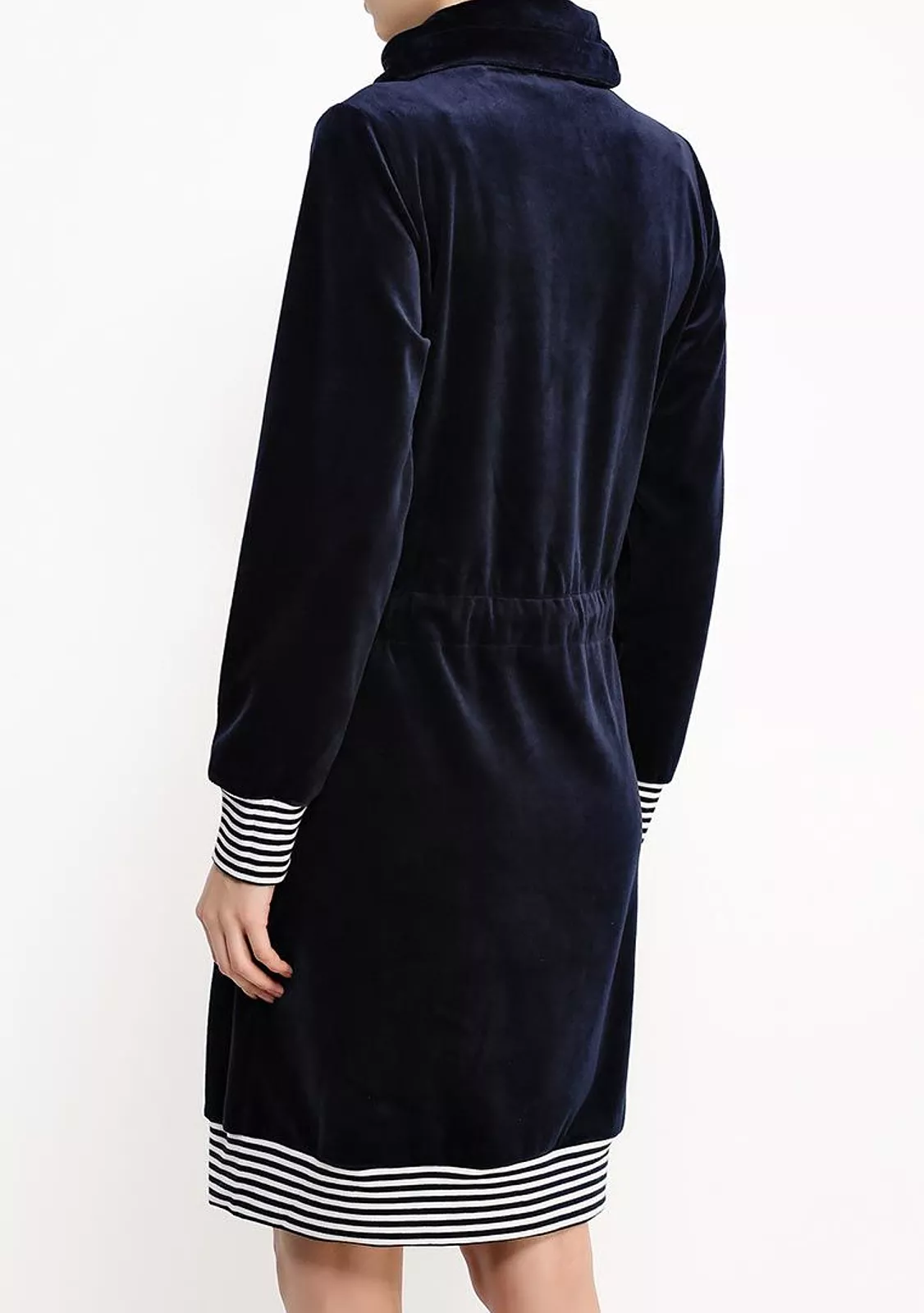 Домашнее платье на кулиске из велюра