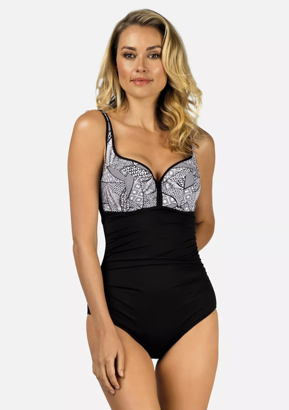 Купальник с драпировкой по бокам, Feba