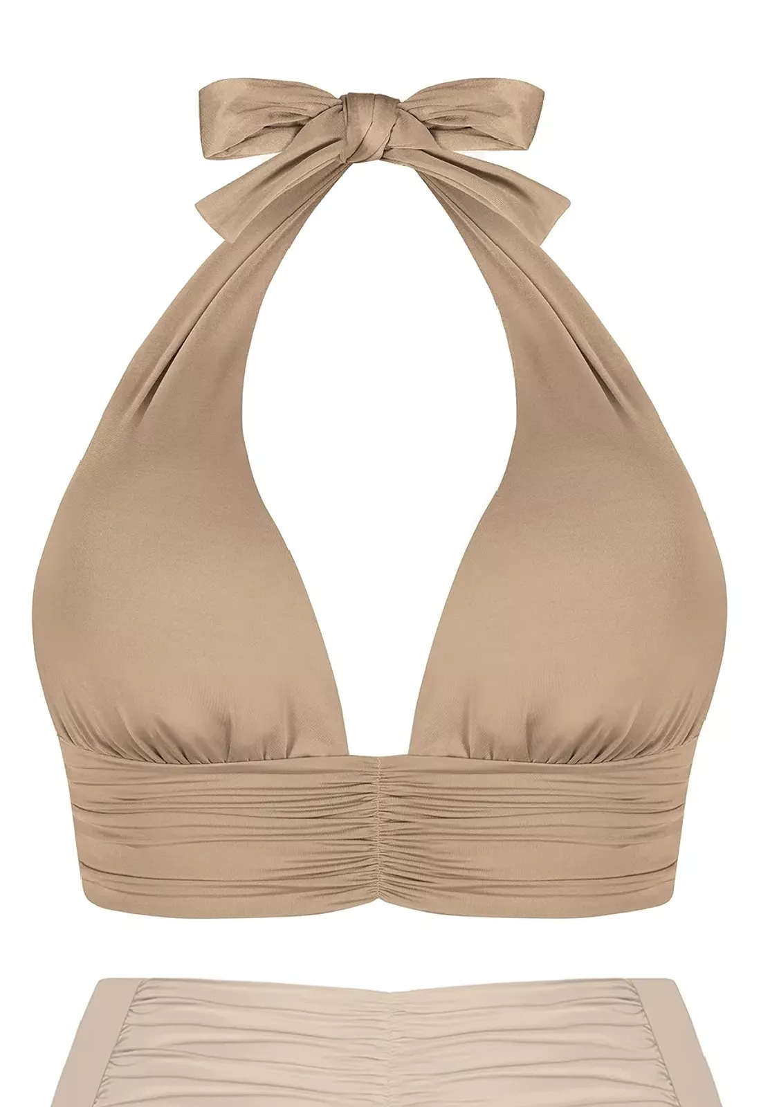 Купальник раздельный на завязках, песочный FG240/911S/25