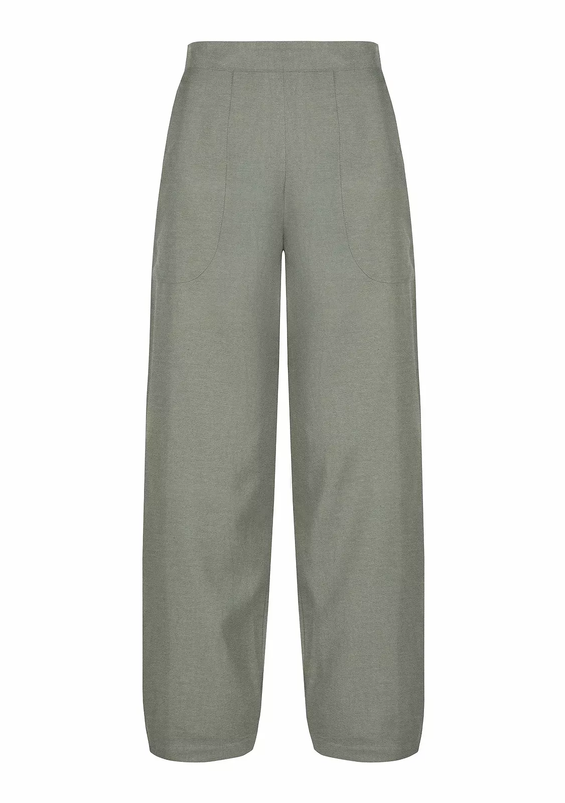 Feba collection пляжные брюки цвета хаки из льна