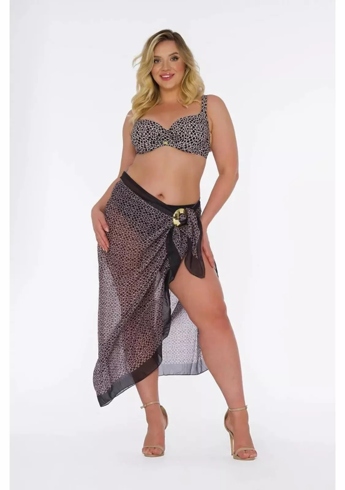 Пляжное парео SELF COLLECTION Lyxe с пряжкой