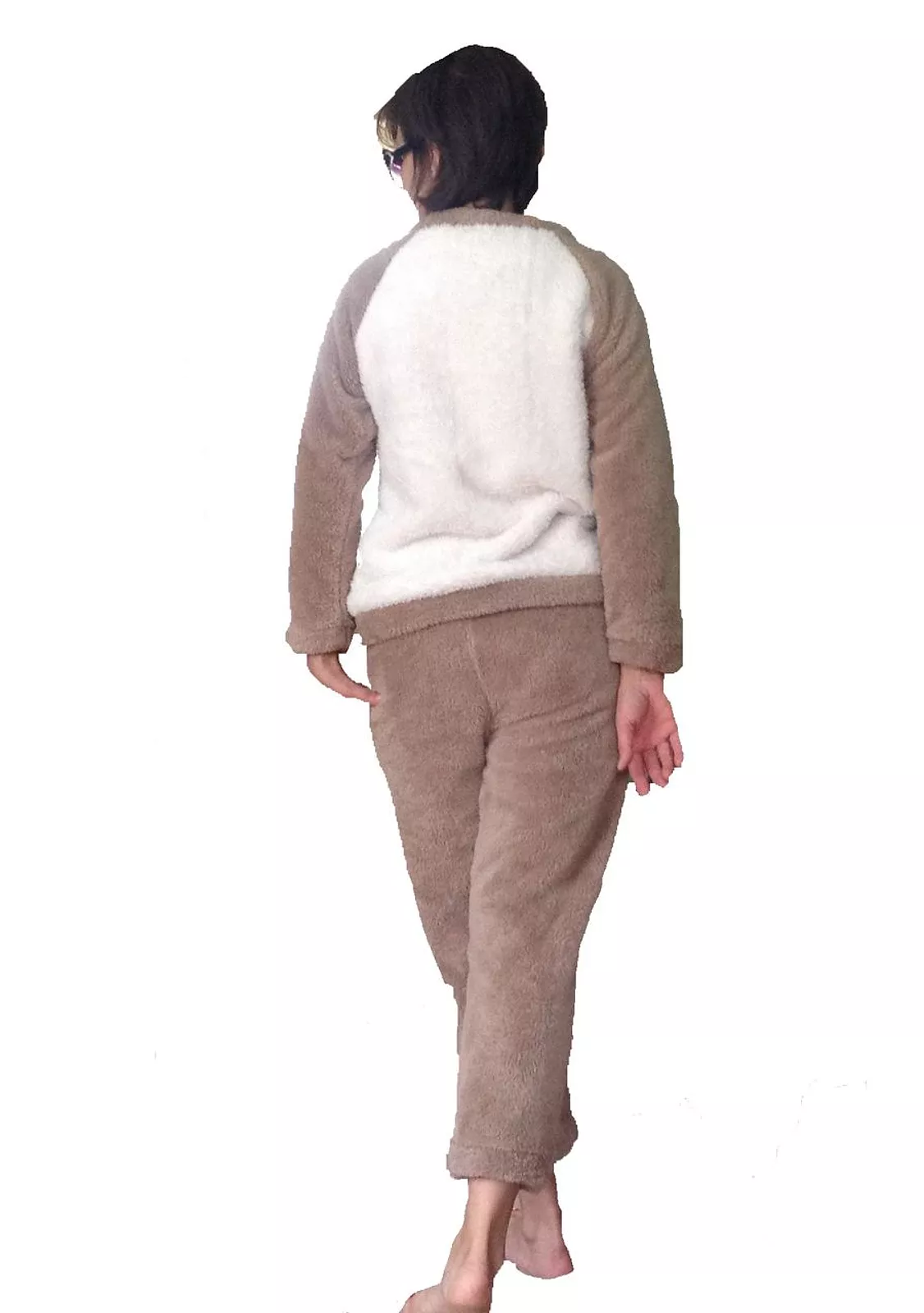 Брючный меховой костюм