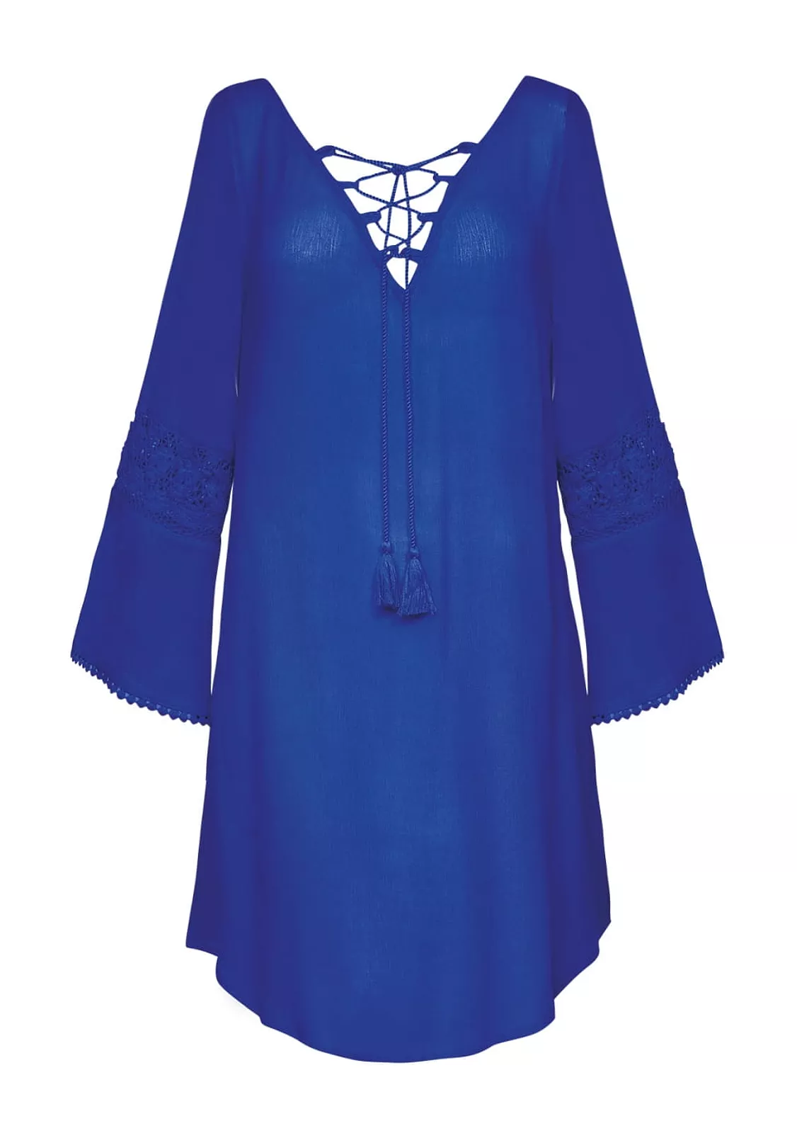 Пляжная туника с узором на спине