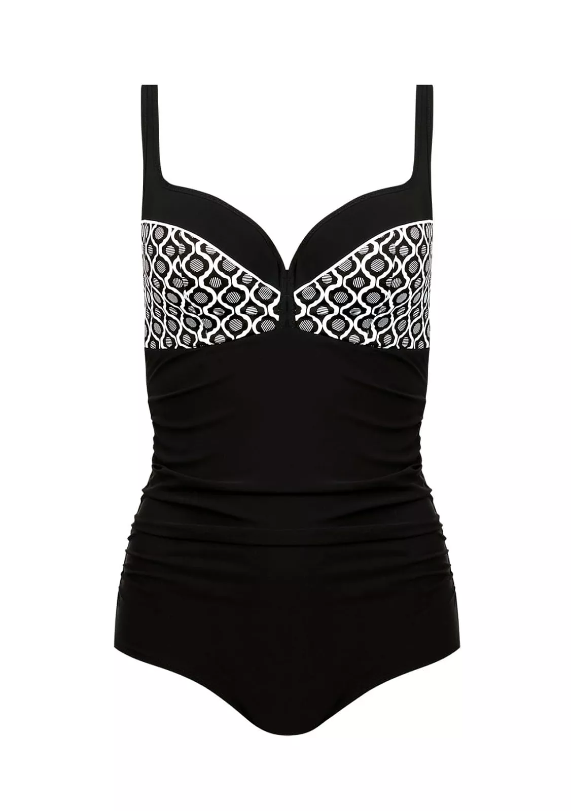 Купальник сплошной для полных +слитный