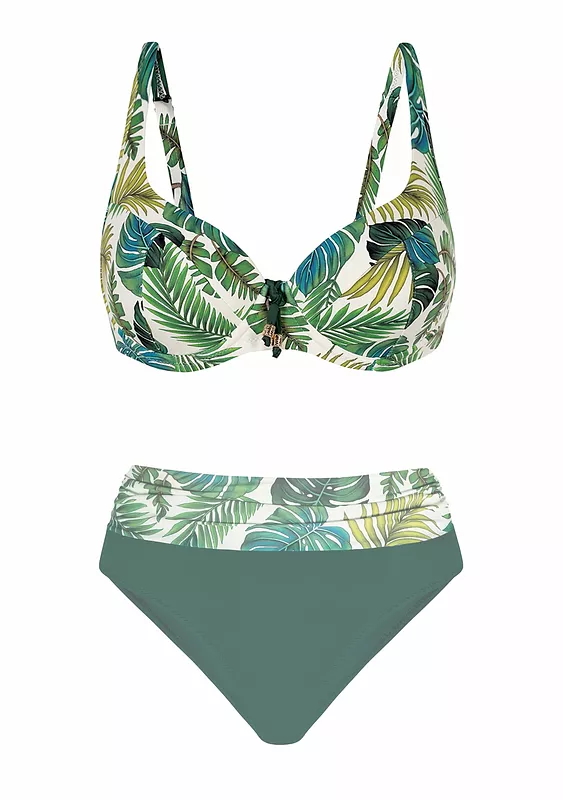 Купальник раздельный, серия Tropical Feba collection Monstera 5