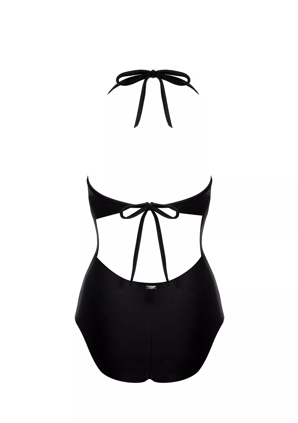 Слитный купальник с декоративной сеткой