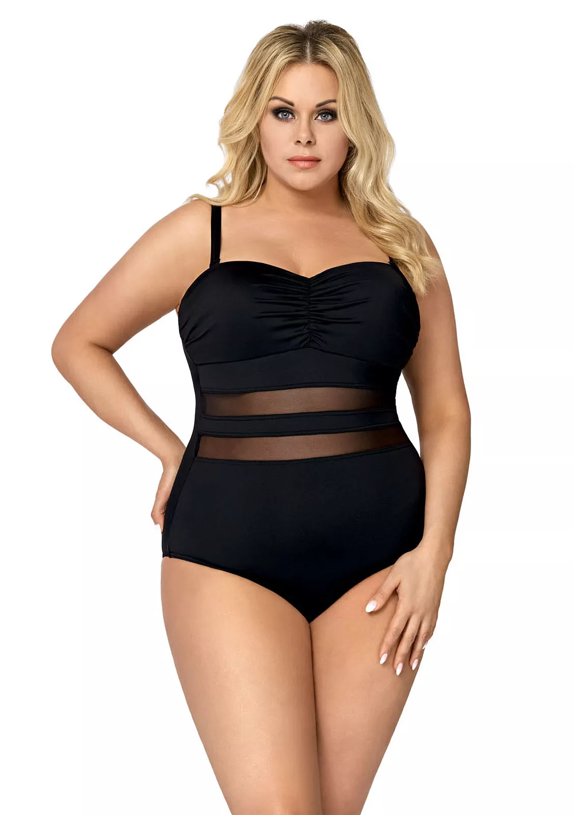 Черный купальник со вставками, Lorin