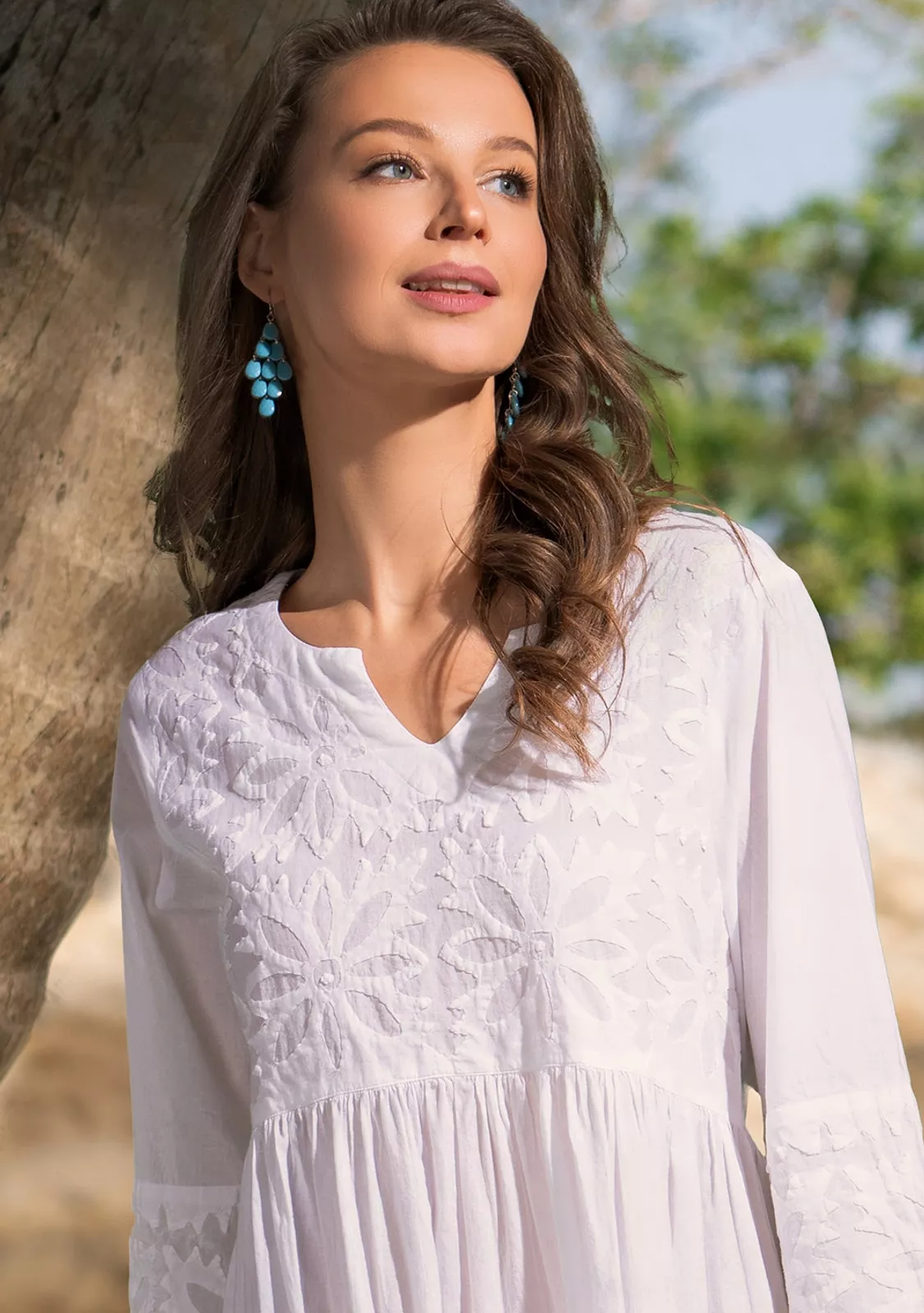 Пляжная туника, хлопок