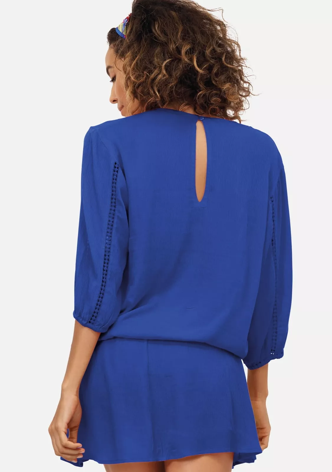 Пляжная туника на резинке