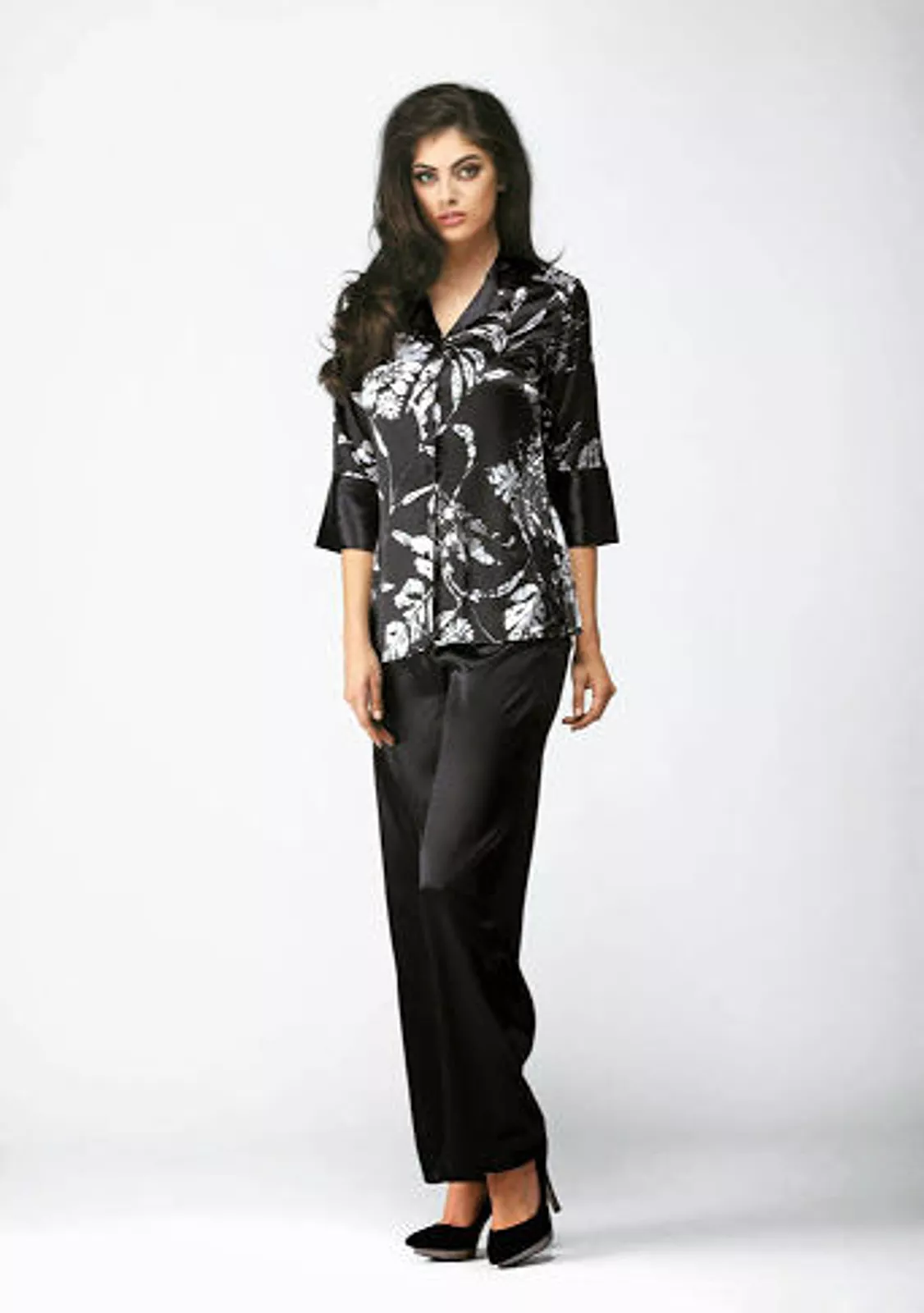 Костюм брючный для дома, шелк