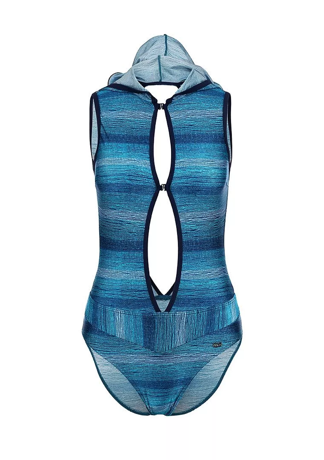 <p>Купальник с капюшоном с эффектным принтом. </p>